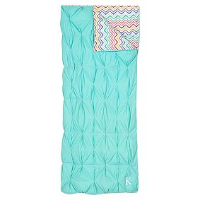 Pintuck Sleeping Bag &amp; Pillowcase, Color Me Zig Zag