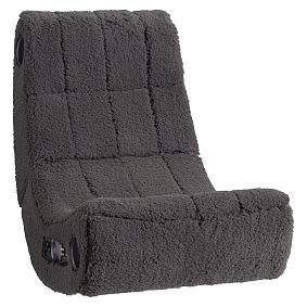 Sherpa Charcoal Modern Media Gaming Chair