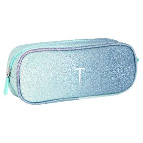 Gear-Up Purple/Pool Ombre Glitter Pencil Case