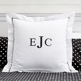 Pop Dot Duvet Cover &amp; Sham, Black