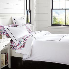 Pop Dot Duvet Cover &amp; Sham, Black