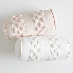 Pretty Pom Bolster Pillow