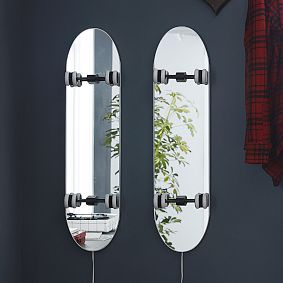 Skateboard Mirror Wall Light
