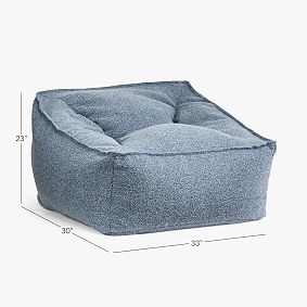 Large Tipped Shearling Cloud Modern Bean Bag Lounger