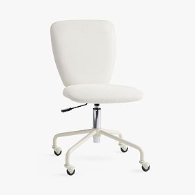Performance Heathered Basketweave Carey Swivel Desk Chair