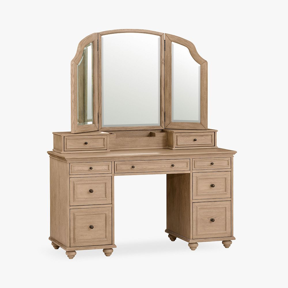Chelsea Smart Storage Vanity Desk Super Set (54.5") | Pottery Barn Teen