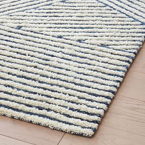Geo Jeans Wool Rug