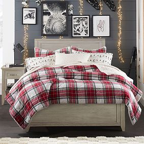 Morgan Plaid Sherpa Comforter