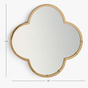Quatrefoil Jewelry Hanging Mirror