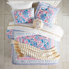 Lilly Pulitzer Slathouse Soiree Patchwork Quilt