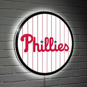 <i>MLB&#8482;</i> Round LED Wall Light with Pinstripes