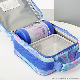 Gear-Up Pink/Purple Marble Classic Lunch Bag