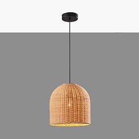 Silvia Rattan Pendant (12")