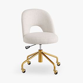Open Box: Andie Swivel Desk Chair - Eco Performance Texture Weave Oat