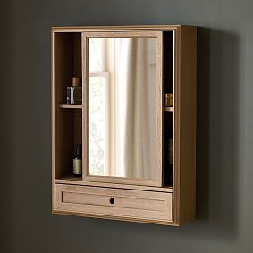 Get-Ready Vanity With Sliding Mirror (20"x26")
