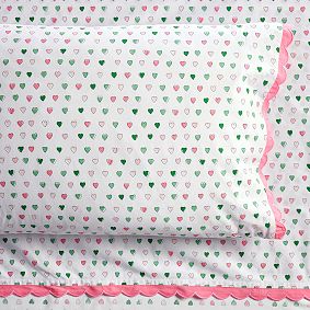 Roller Rabbit Multi Hearts Organic Sheet Set