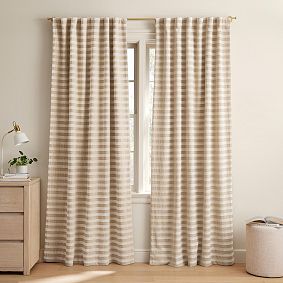 Heritage Stripe Blackout Curtain, Set of 2