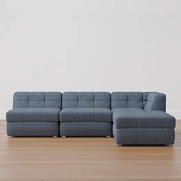 Baldwin L-Shaped Sectional Set with Storage (99")