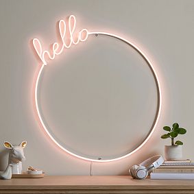 Hello Round Neon