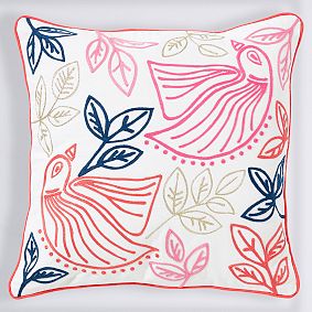 Boho Bird Pillow Cover