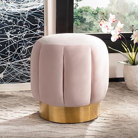 Channel-Stitch Ottoman