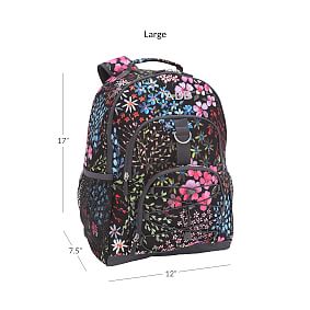 Gear-Up Wildflowers Black  Backpack