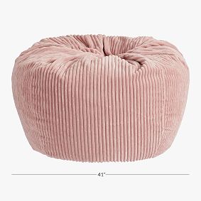 Large Chamois Blush Bean Bag Chair Slipcover