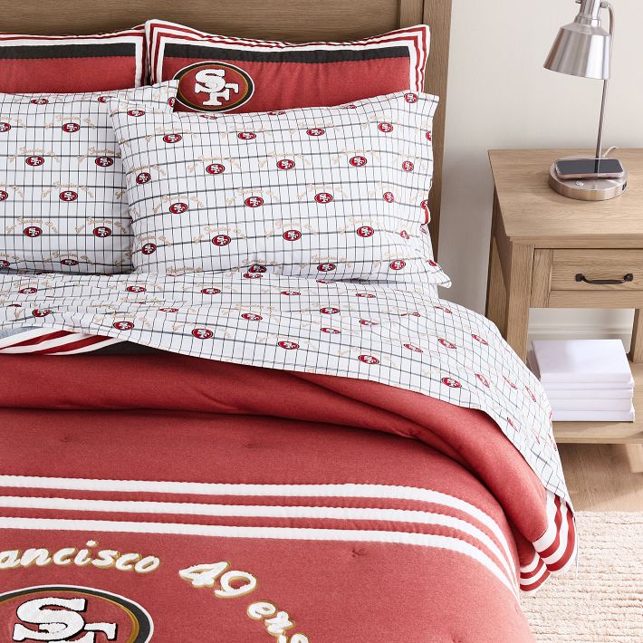 NFL San Francisco 49ers Organic Sheet Set Pottery Barn Teen