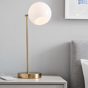 west elm x pbt Staggered Glass Table Lamp with USB