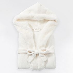 Hooded Ice Faux-Fur Robe