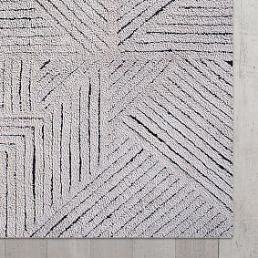 Maverick Geometric Washable Wool Rug, 5.5x8