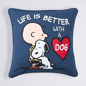 Peanuts®  Life Is Better With A Dog Pillow Cover