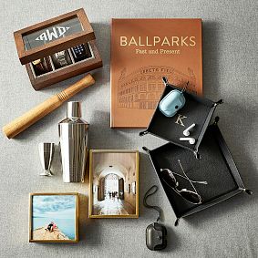 Ballparks Leather-Bound Book