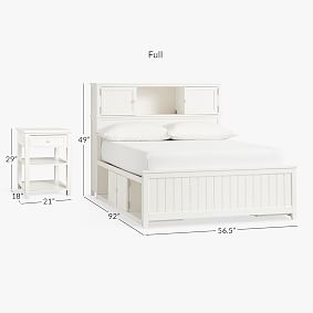 Beadboard Storage Bed &amp; Nighstand Set