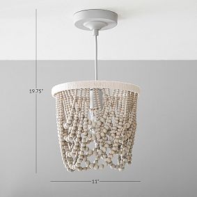 Draped Bead Adjustable Flush Mount