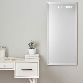 Beveled Mantra Floor Mirror