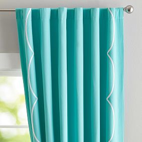 Scallop Border Blackout Curtain