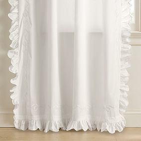 LoveShackFancy Bows Border Light-Filtering Curtain - Thumbnail 3