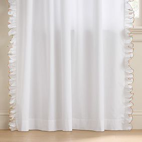 Stoney Clover Lane Rainbow Scallop Light-Filtering Curtain