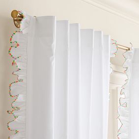 Stoney Clover Lane Rainbow Scallop Light-Filtering Curtain