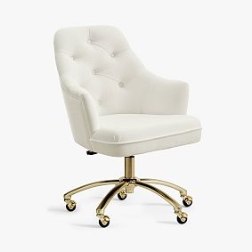 Tufted Swivel Desk Chair
