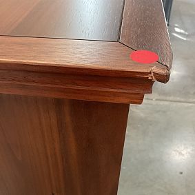 Open Box: Hampton Tall Chest of Drawers (28"W x 19"D) - Dark Walnut