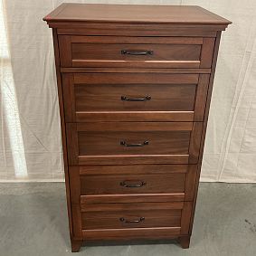 Open Box: Hampton Tall Chest of Drawers (28"W x 19"D) - Dark Walnut