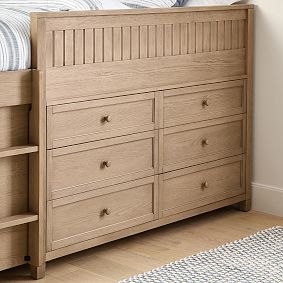 Beadboard Full Low Loft Bed