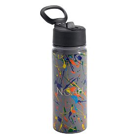 Splatter Flip Straw Water Bottle