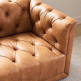 Chesterfield Square Arm Loveseat Set (64")