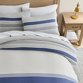 Colby Stripe Jersey Duvet Cover