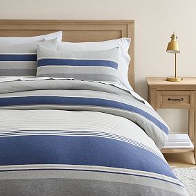Colby Stripe Jersey Duvet Cover