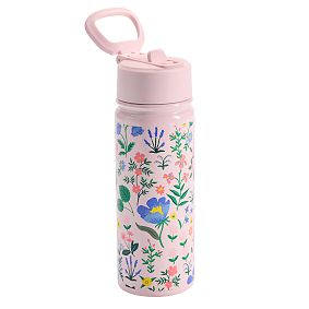 Rifle Paper Co. Bramble Fields Pink Flip Straw Water Botter