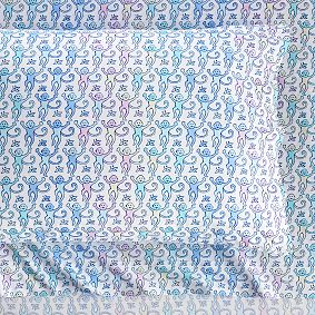 Roller Rabbit Disco Monkey Sheet Set